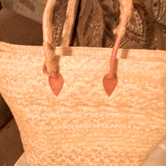 Mark and Graham large palm leaf tote - Picture 4 of 6